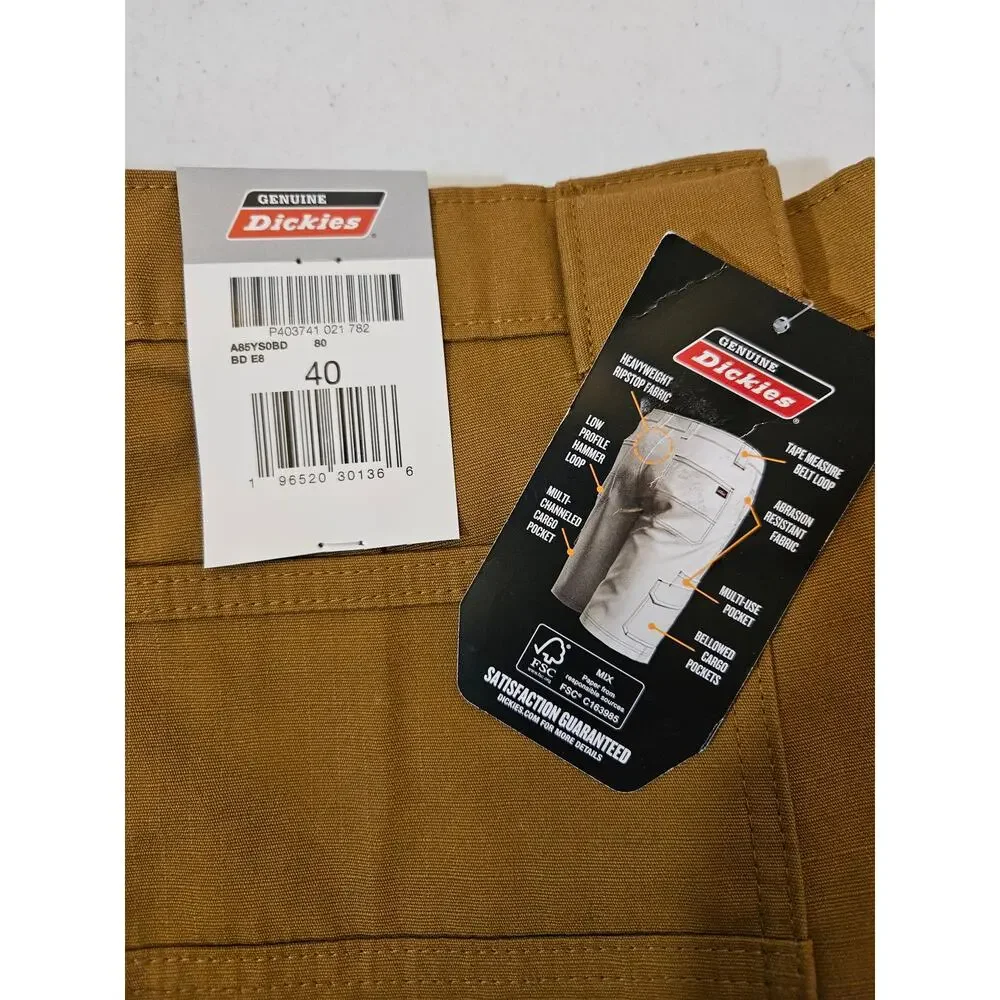Dickies Men's Ripstop Ultimate Cargo Shorts Utility Work Shorts Size 40 NEW